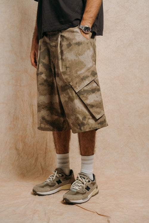 Balloon Cargo Shorts 'Diffused Brown Camo Ripstop'