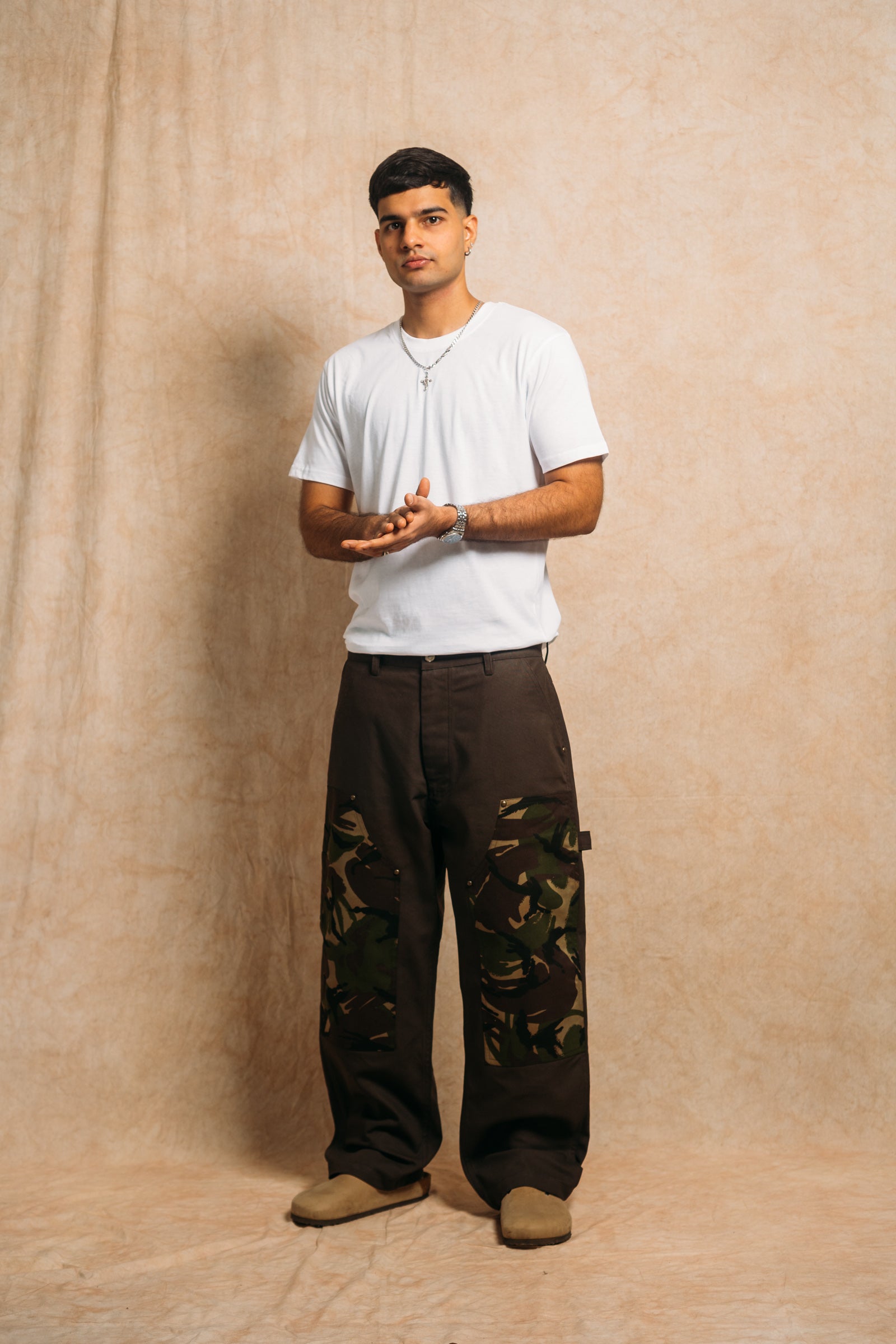 Double Knee Painter Pant 'Mocha Camo'