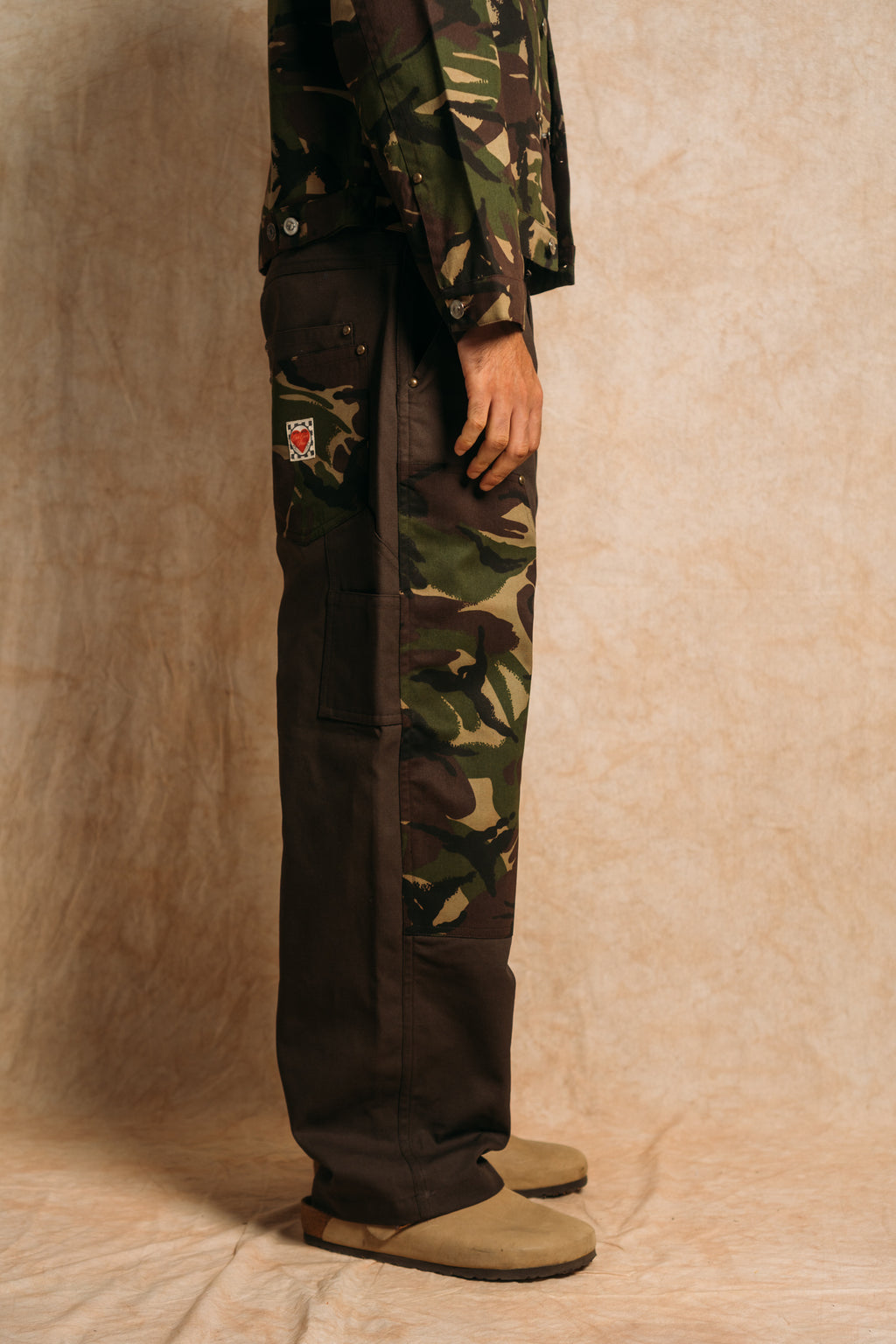 Double Knee Painter Pant 'Mocha Camo'