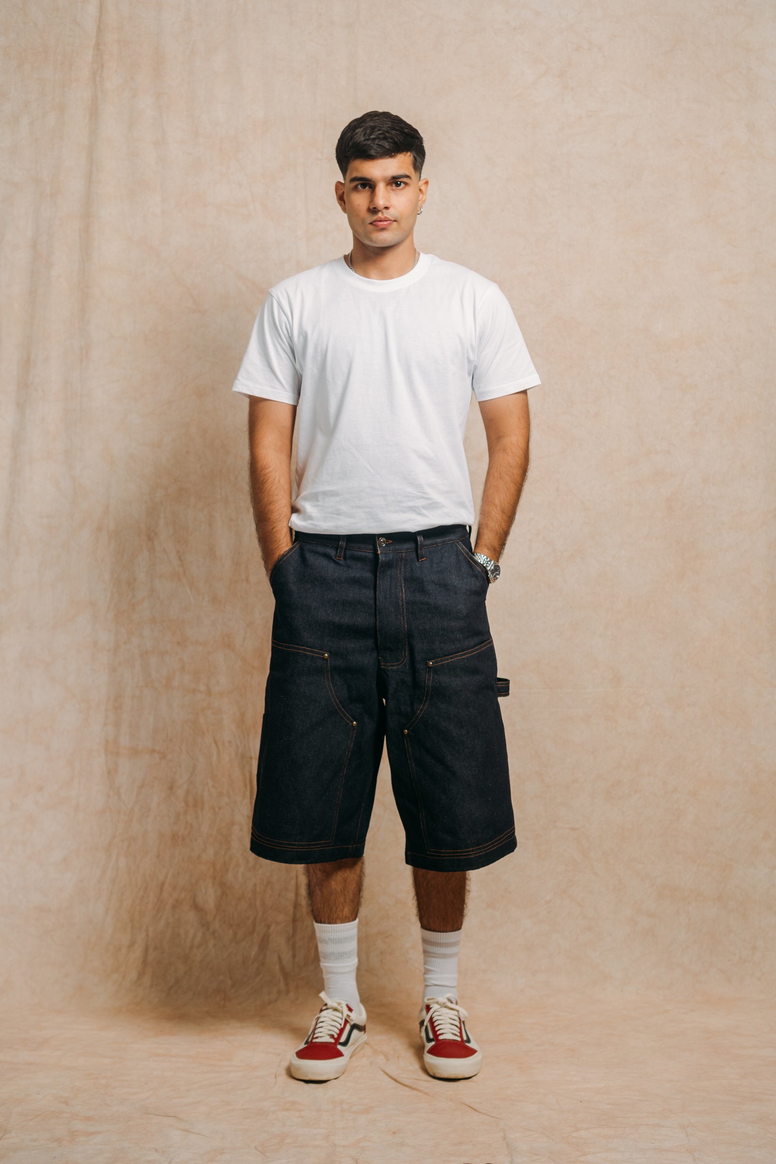 Carpenter Work Jorts 'Raw Indigo'