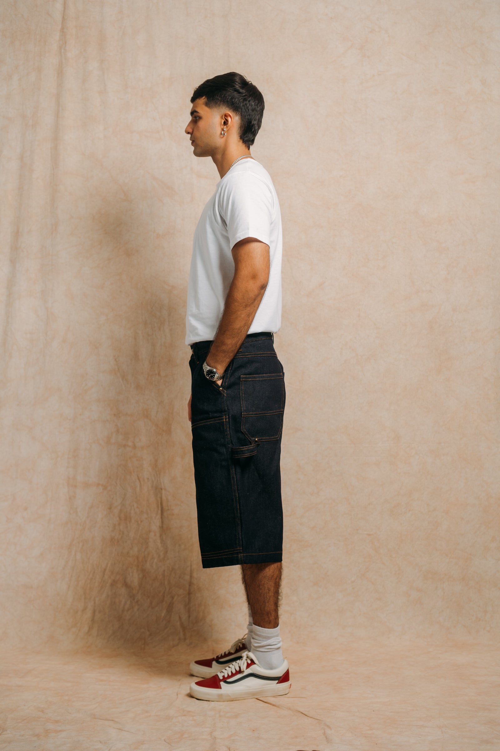 Carpenter Work Jorts 'Raw Indigo'