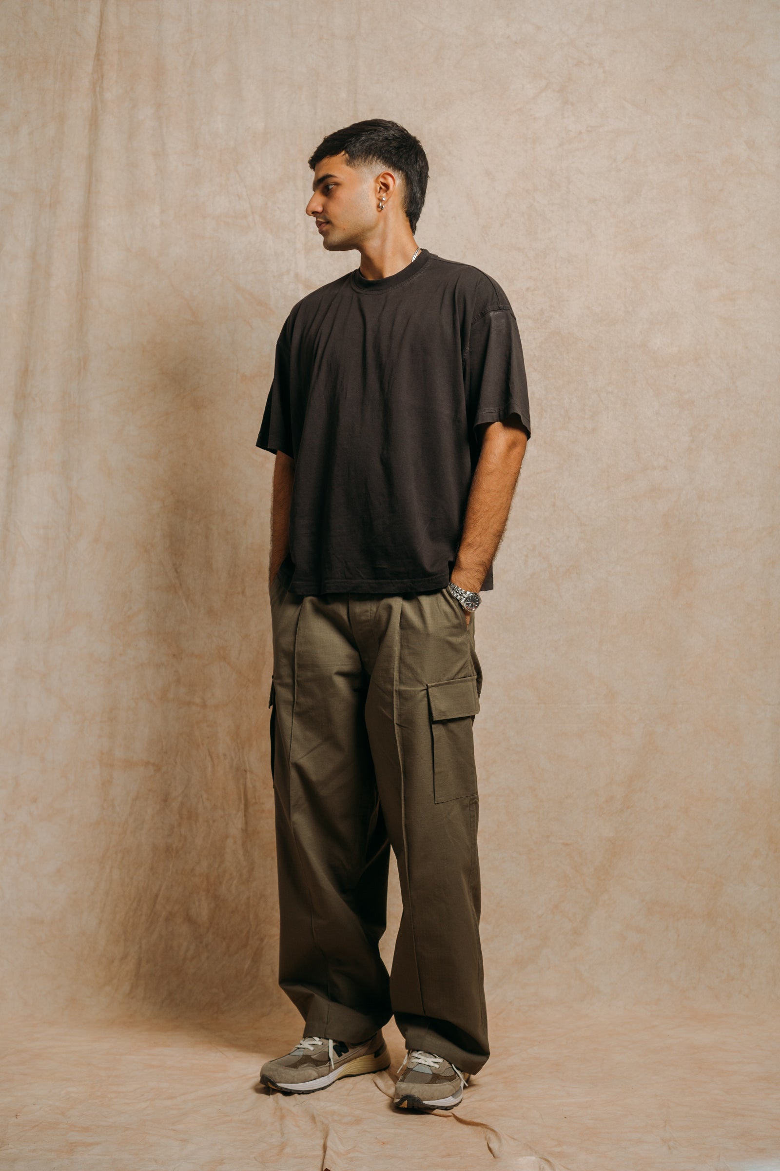 Vintage Cargo Pants 'Olive Ripstop'