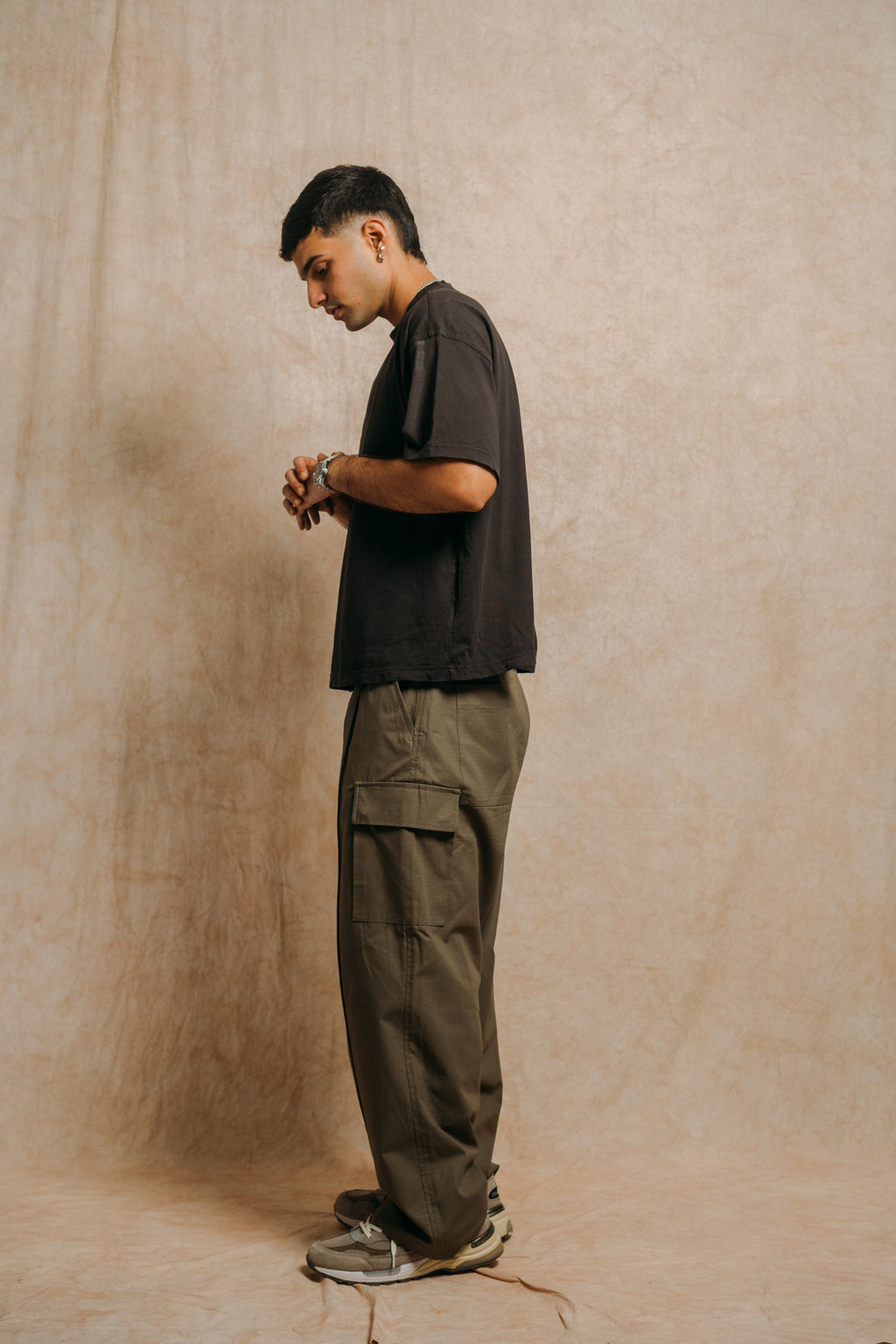 Vintage Cargo Pants 'Olive Ripstop'