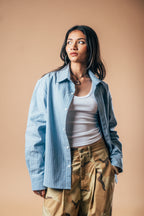Sunday Morning Shirt 'Light Herringbone Denim'