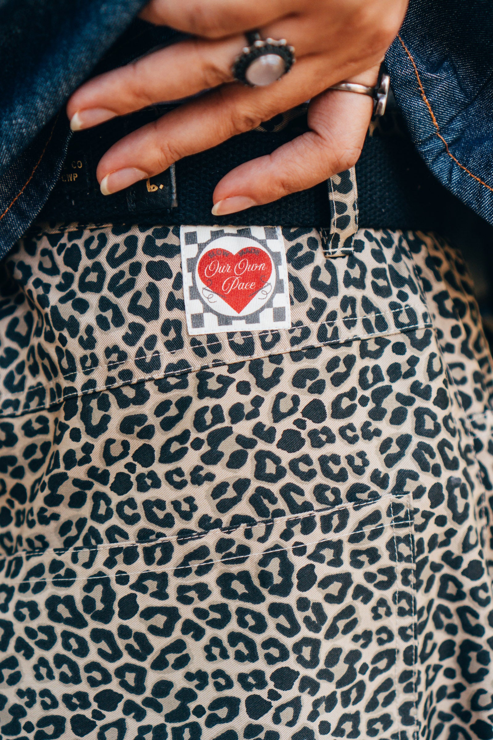 Horseshoe Pants 'Leopard Print Twill'