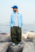 Balloon Cargo Pants 'Olive Canvas'
