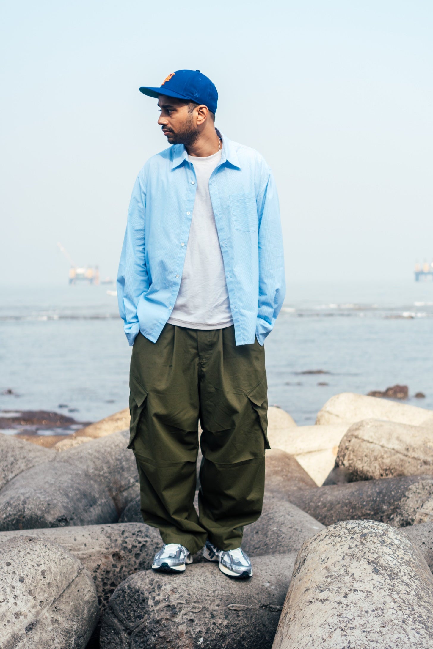 Balloon Cargo Pants 'Olive Canvas'