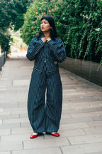 Denim Work Jacket 'Railroad Stripe'