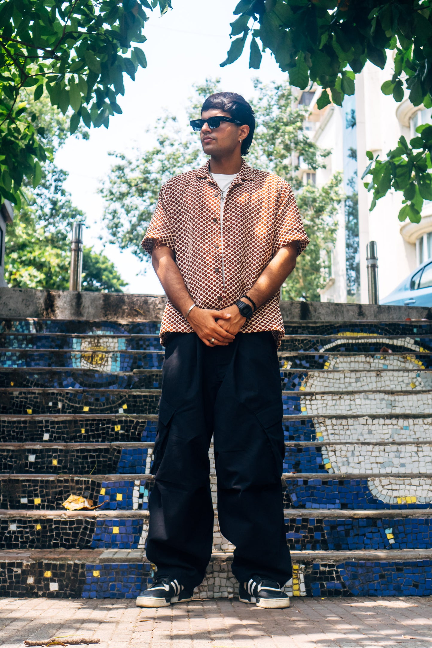 Balloon Cargo Pants 'Black Canvas'
