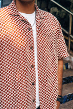 Crochet Shirt 'Brown'