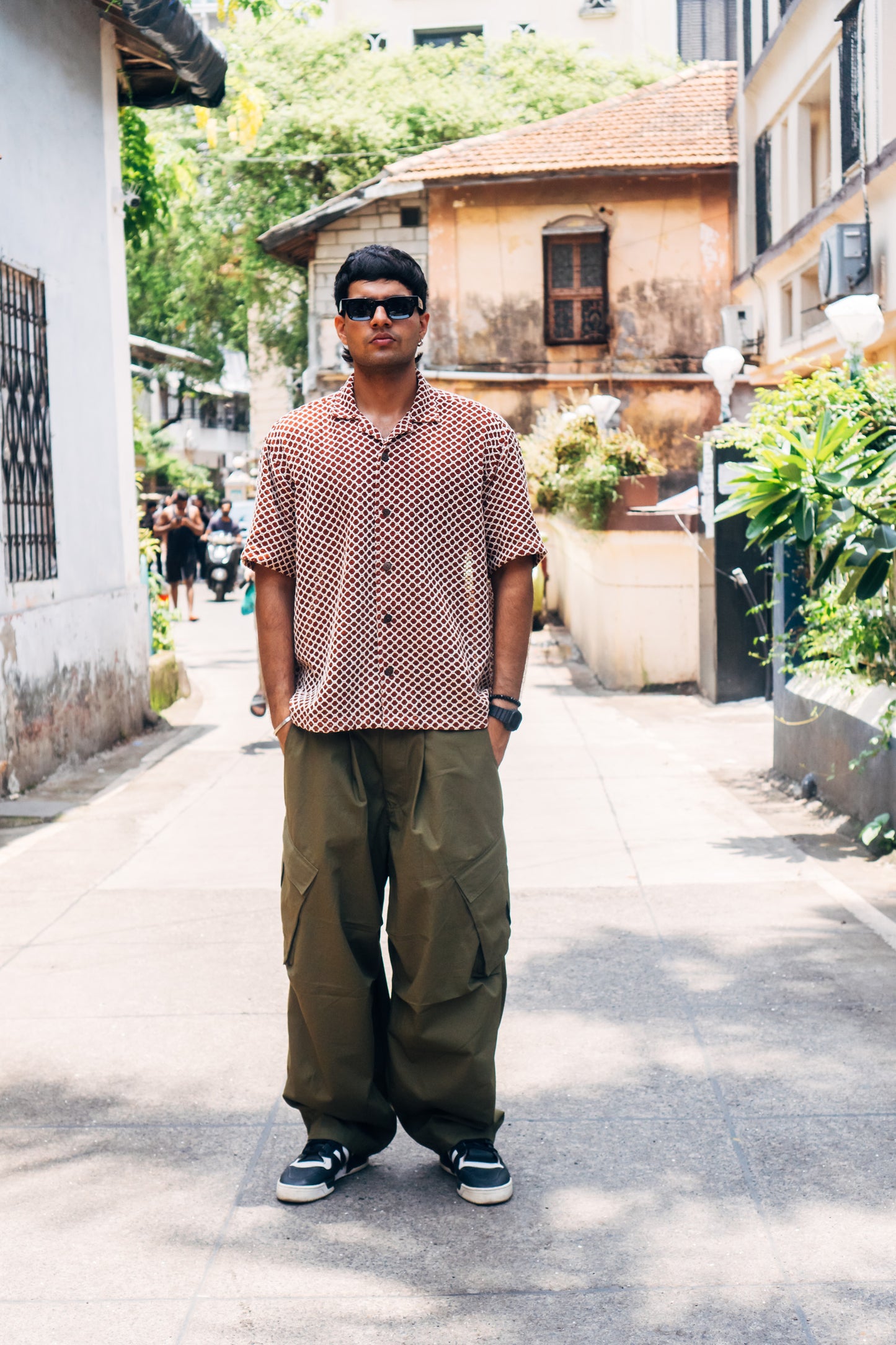 Crochet Shirt 'Brown'