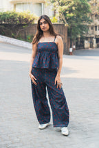 Babydoll Peplum Top 'Kokoro Denim'
