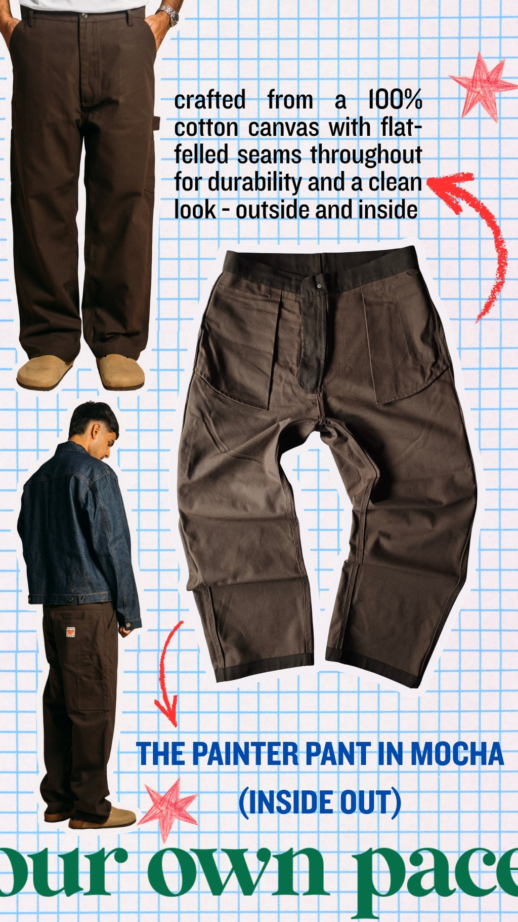 Painter Pant 'Mocha Canvas'