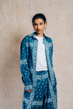 Sunday Morning Shirt 'Blue Paisley'
