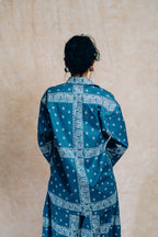 Sunday Morning Shirt 'Blue Paisley'