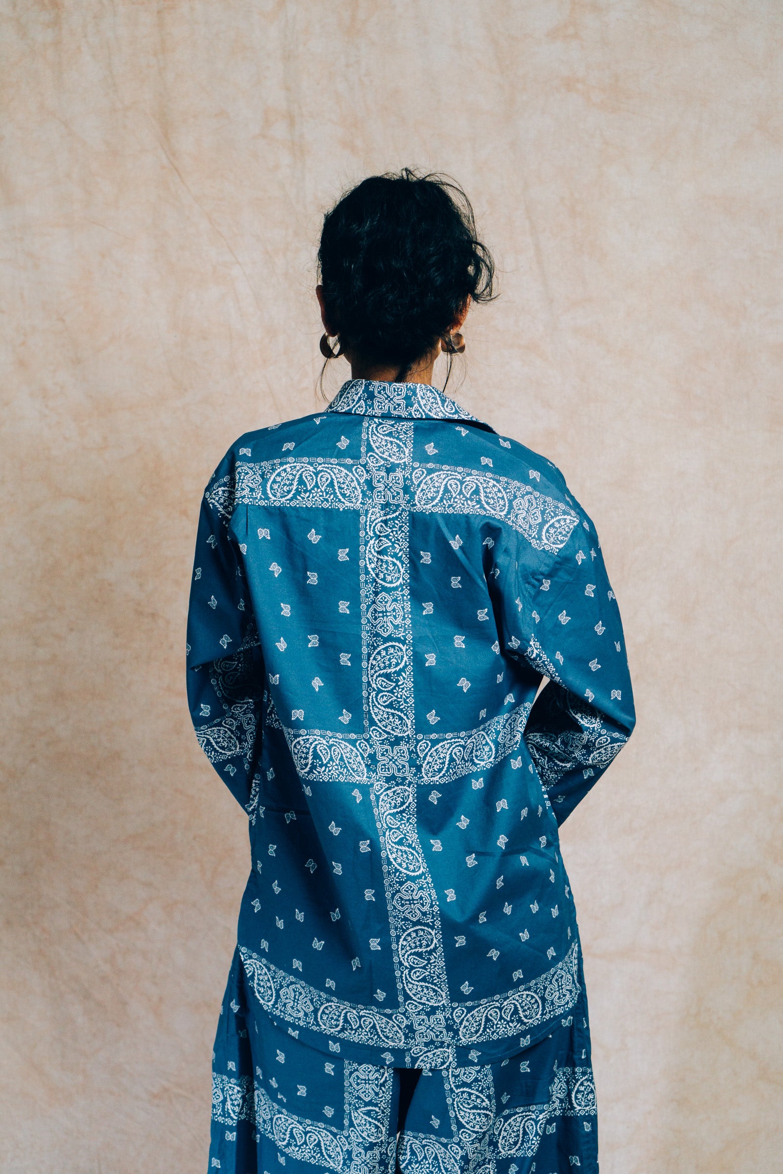 Sunday Morning Shirt 'Blue Paisley'