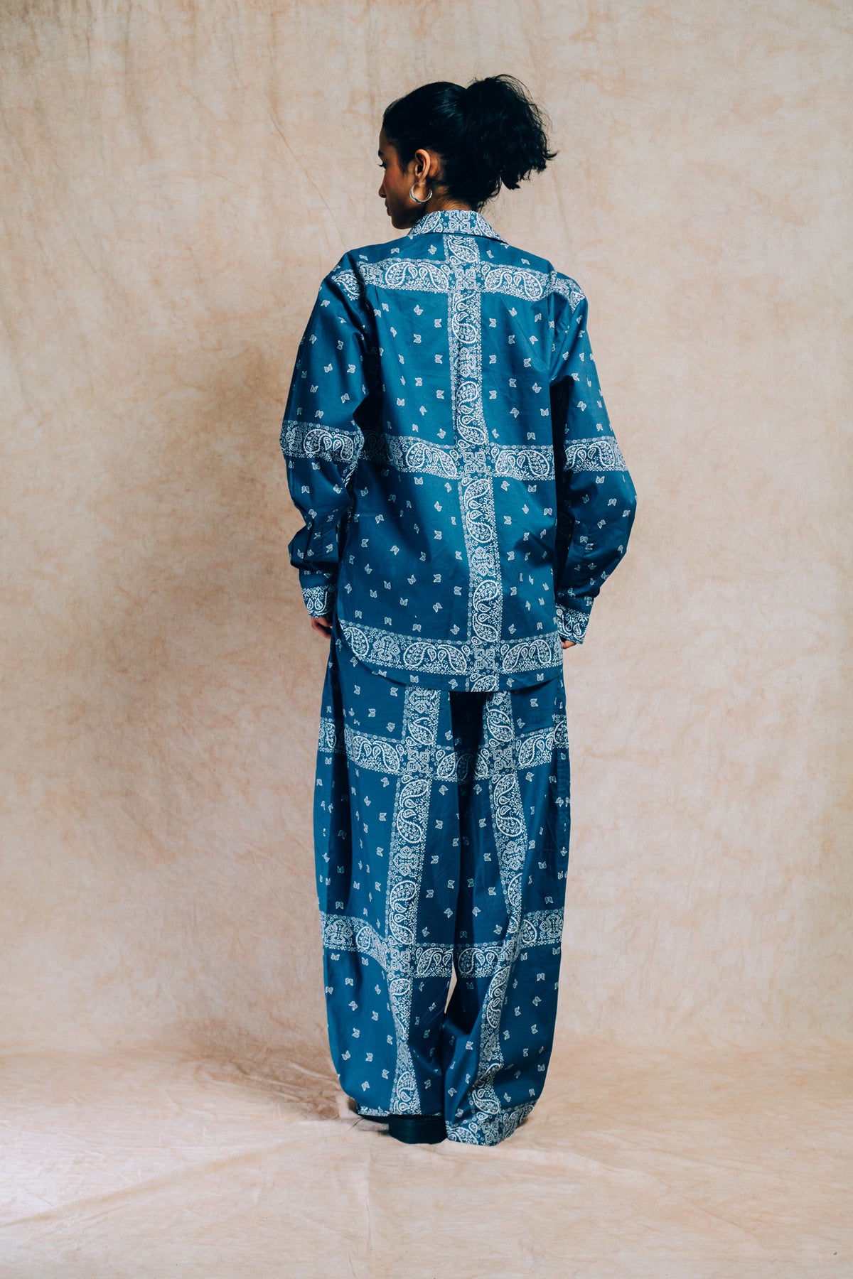 Sunday Morning Shirt 'Blue Paisley'