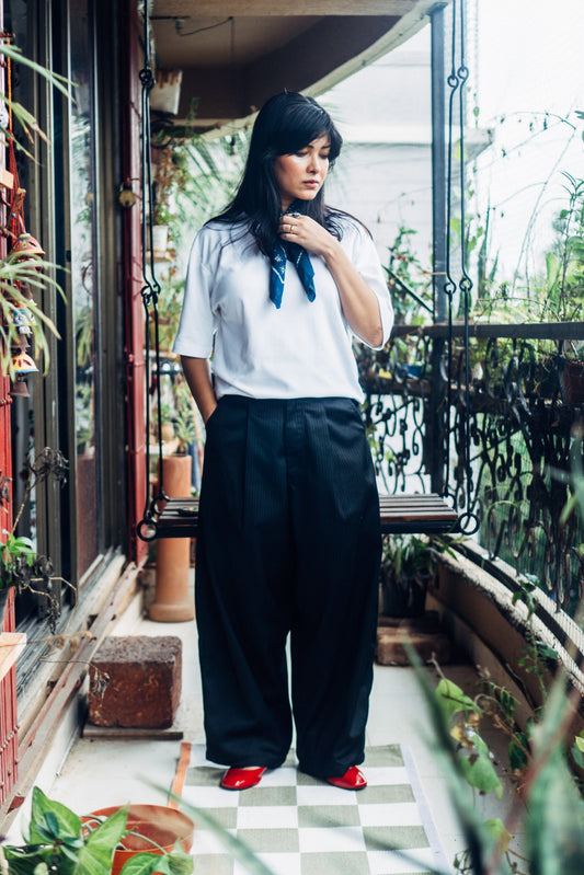 Really Wide Pants 'Black Stripes'