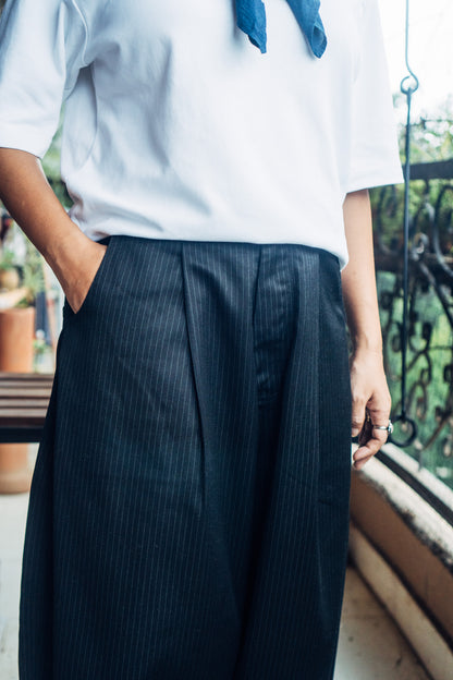 Really Wide Pants 'Black Stripes'