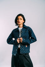 Denim Work Jacket 'Polka Dots'