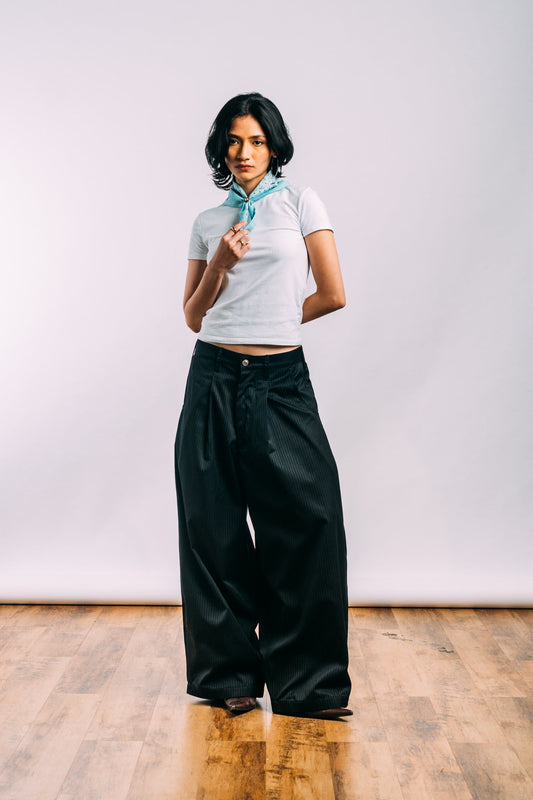 Really Wide Pants 'Black Stripes'
