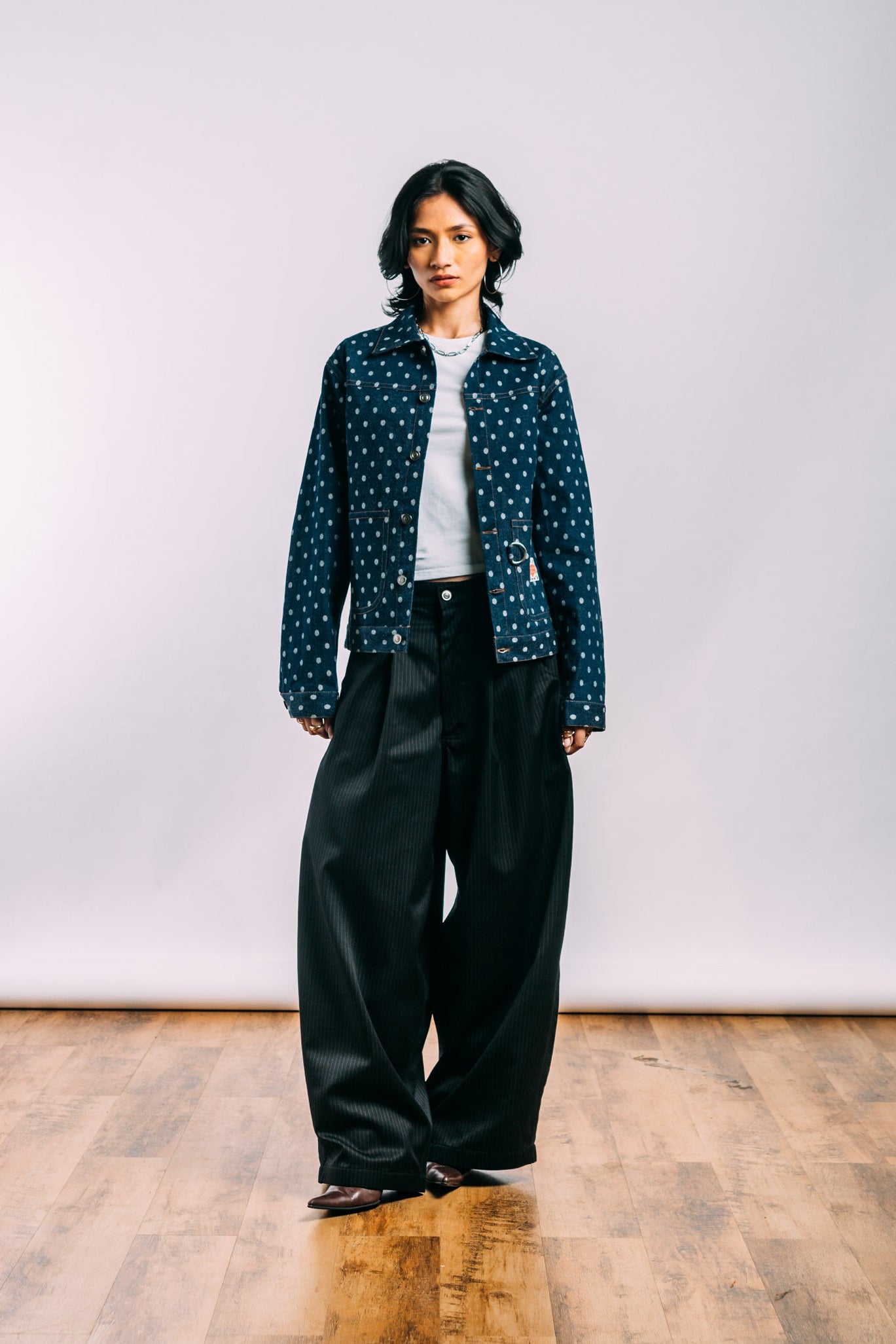 Really Wide Pants 'Black Stripes'