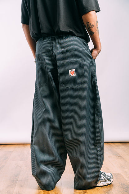 Really Wide Pants 'Grey Stripes'