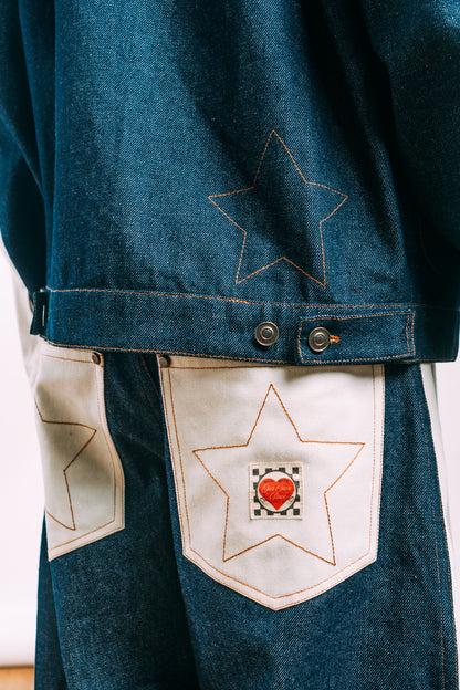 I'm A Star Horseshoe Jeans 'Indigo Off-White Split'