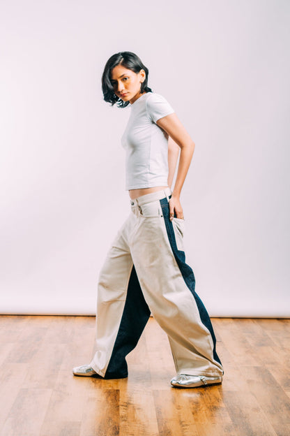 I'm A Star Horseshoe Jeans 'Indigo Off-White Split'