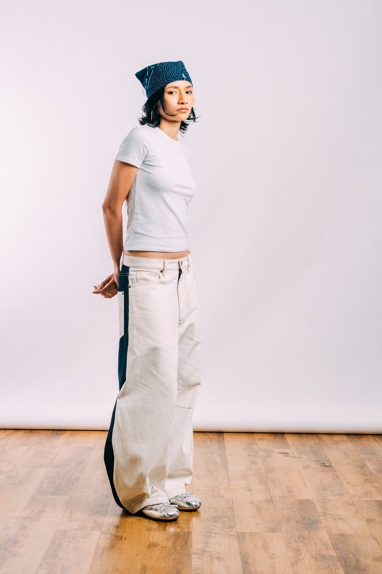 I'm A Star Horseshoe Jeans 'Indigo Off-White Split'