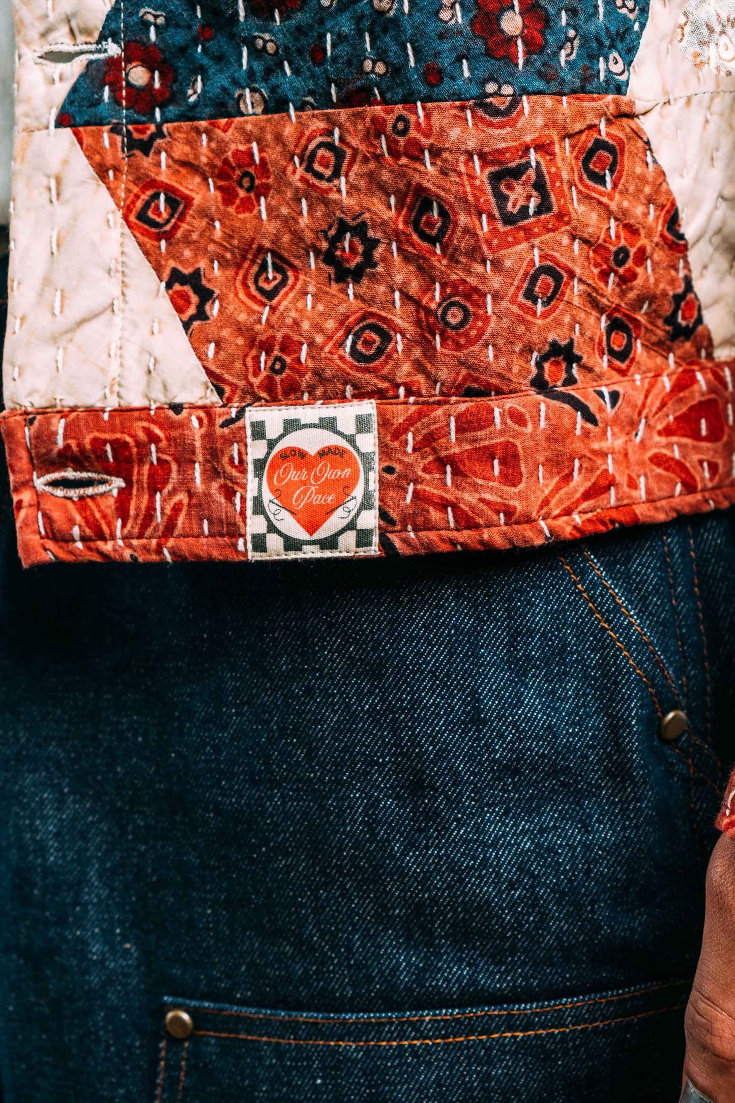 Work Jacket 'Upcycled Kantha'