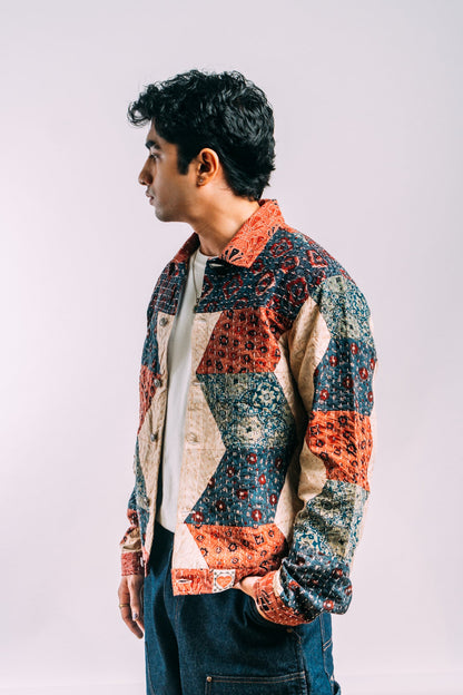 Work Jacket 'Upcycled Kantha'