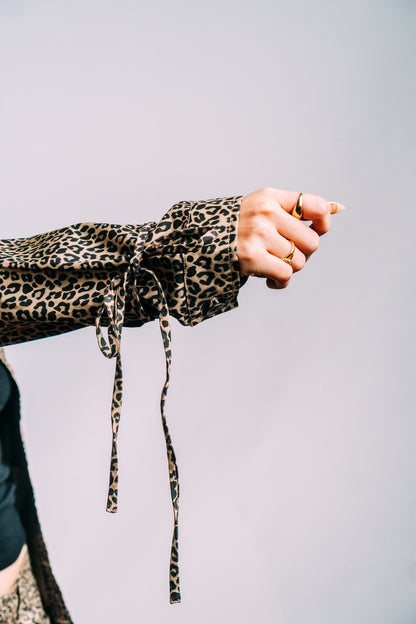 Kokoro Work Jacket 'Leopard Print Twill'