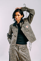 Kokoro Work Jacket 'Leopard Print Twill'