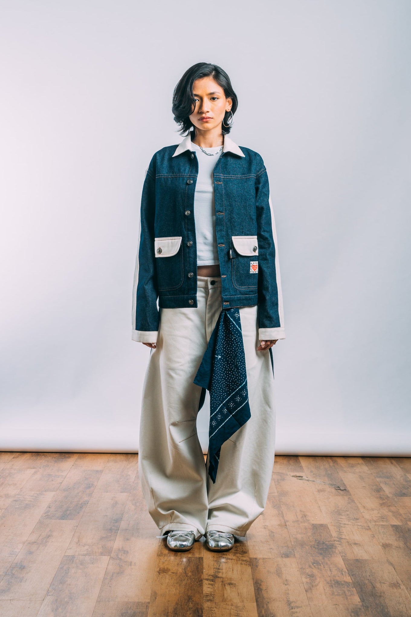 I'm A Star Horseshoe Jeans 'Indigo Off-White Split'