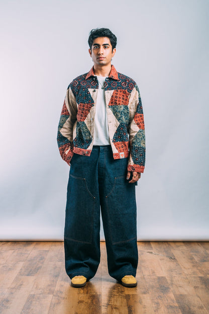 Work Jacket 'Upcycled Kantha'