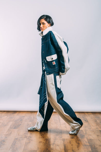 I'm A Star Horseshoe Jeans 'Indigo Off-White Split'