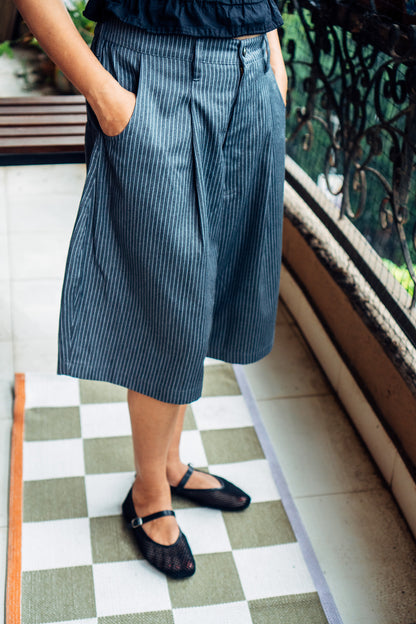 Really Wide Shorts 'Grey Stripes'