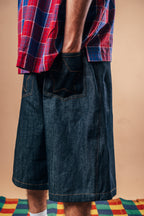 I'm A Star Jorts 'Raw Indigo'
