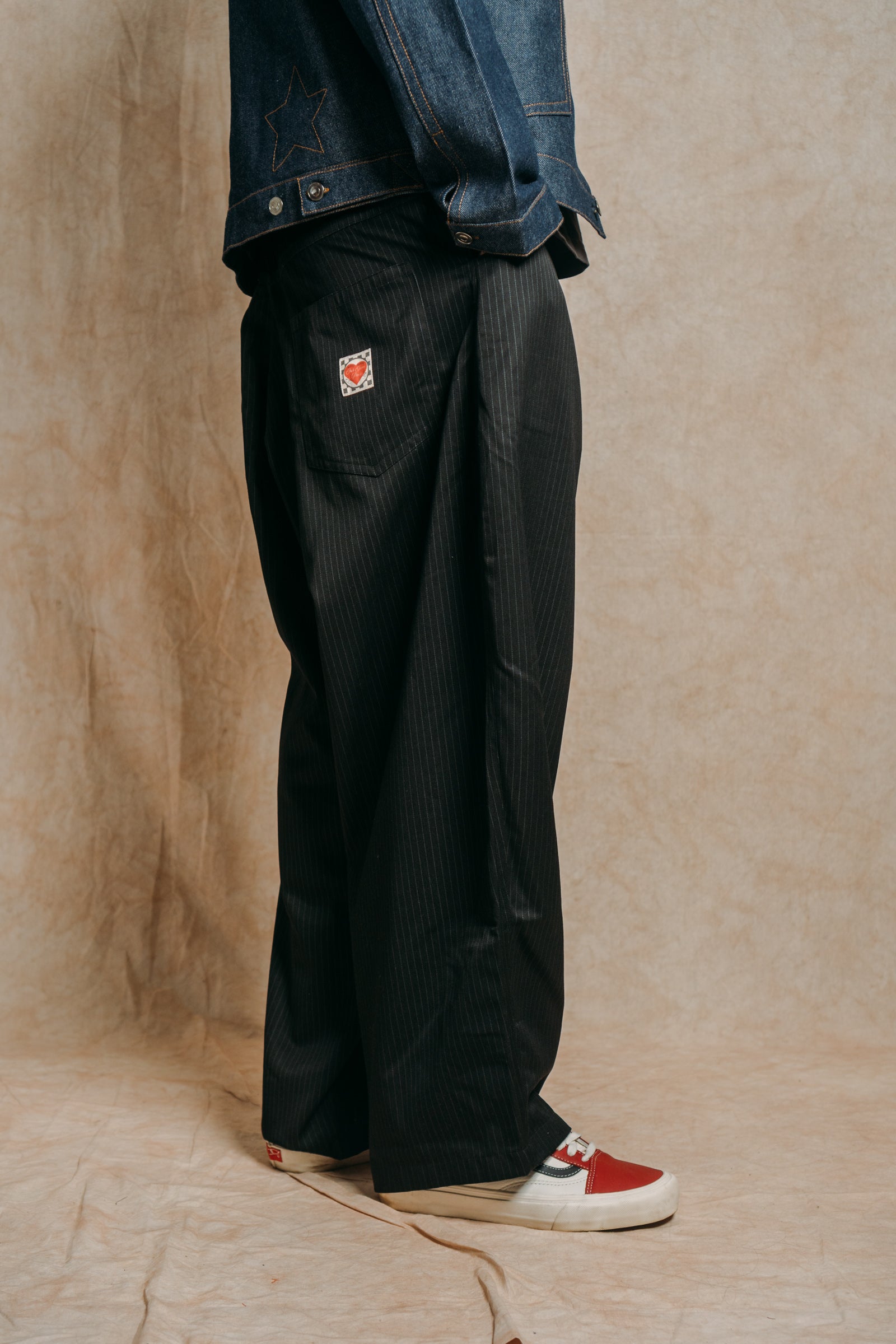 Really Wide Pants 'Black Stripes'