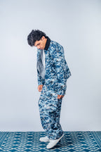 Vintage Cargo Pants 'Digital Camo Navy’