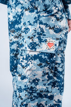 Vintage Cargo Pants 'Digital Camo Navy’