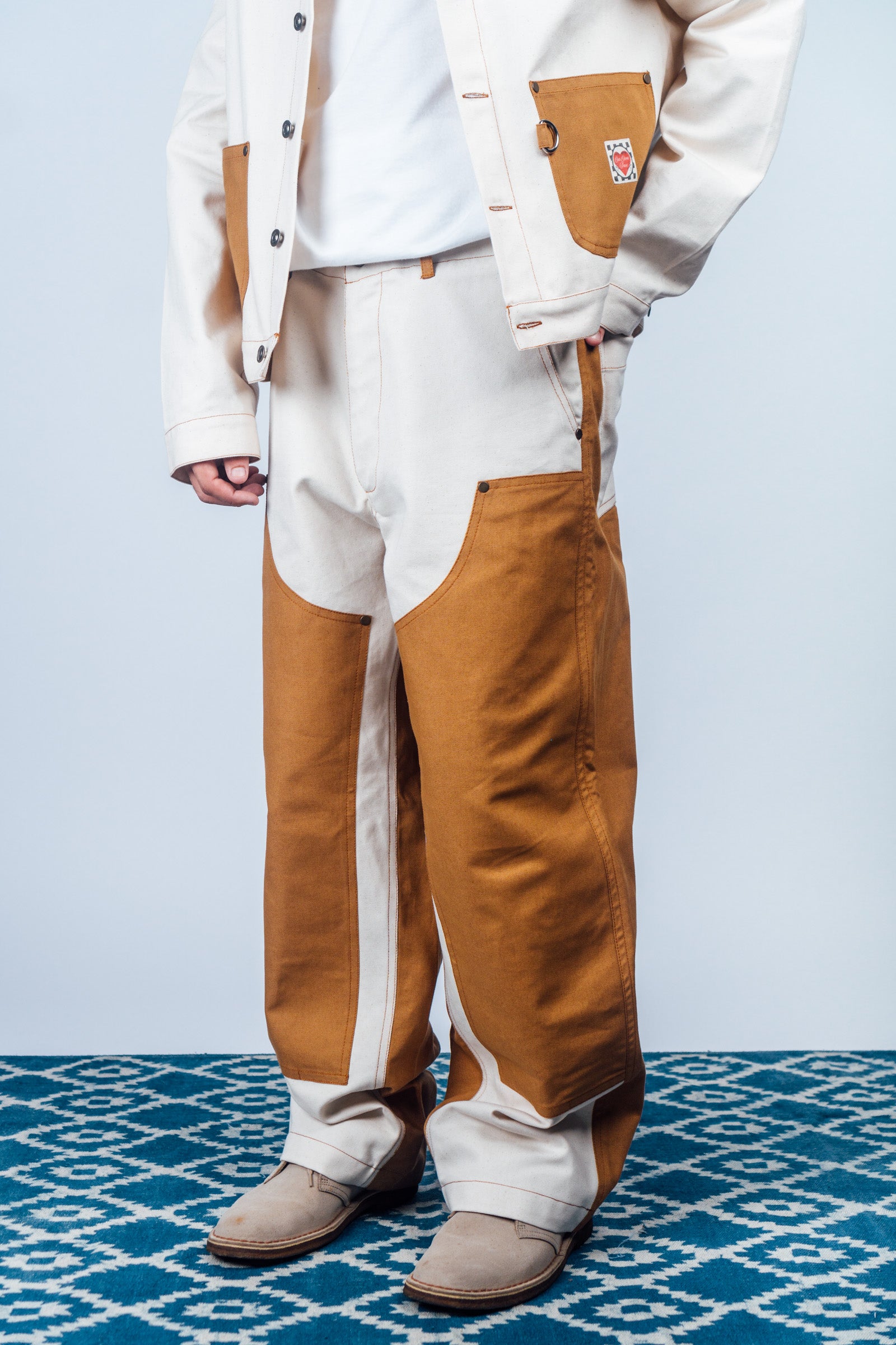 Double Knee Work Pants 'Raw Dearborn'