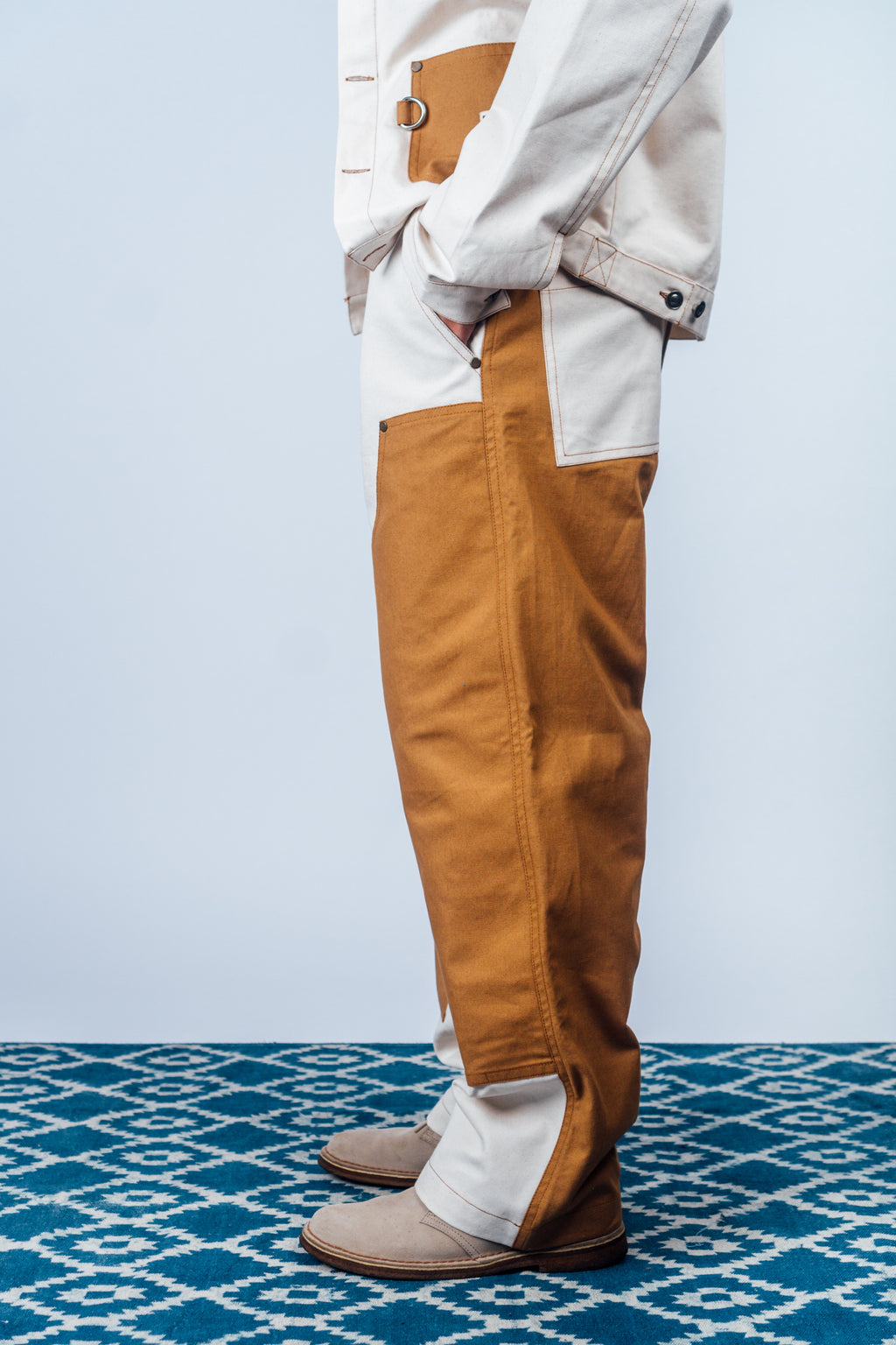 Double Knee Work Pants 'Raw Dearborn'