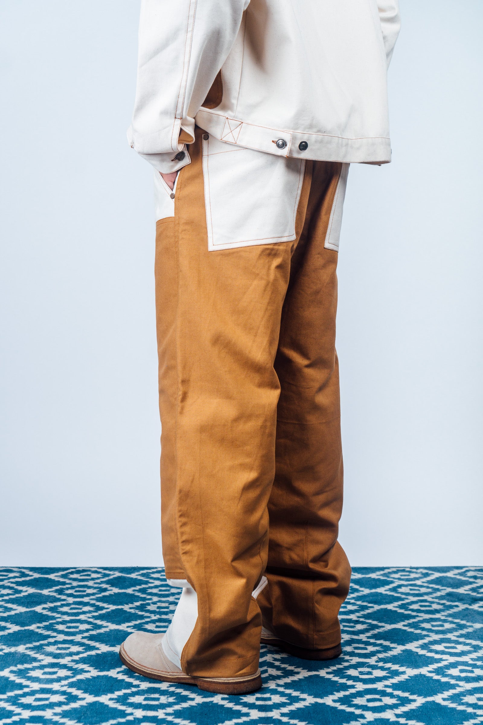 Double Knee Work Pants 'Raw Dearborn'