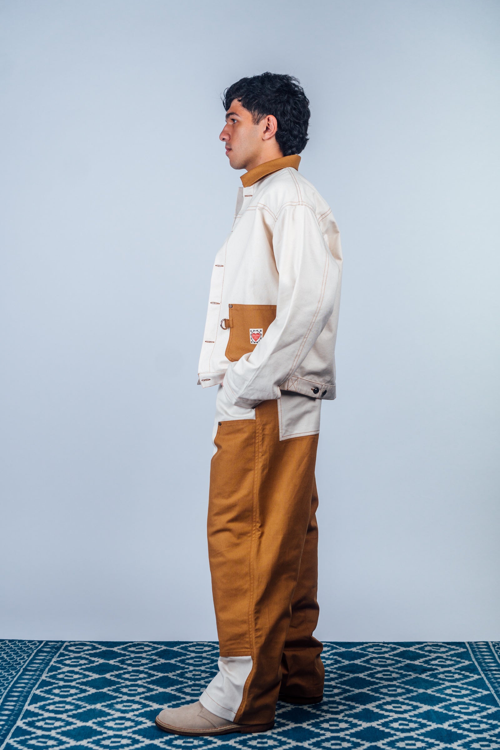 Double Knee Work Pants 'Raw Dearborn'