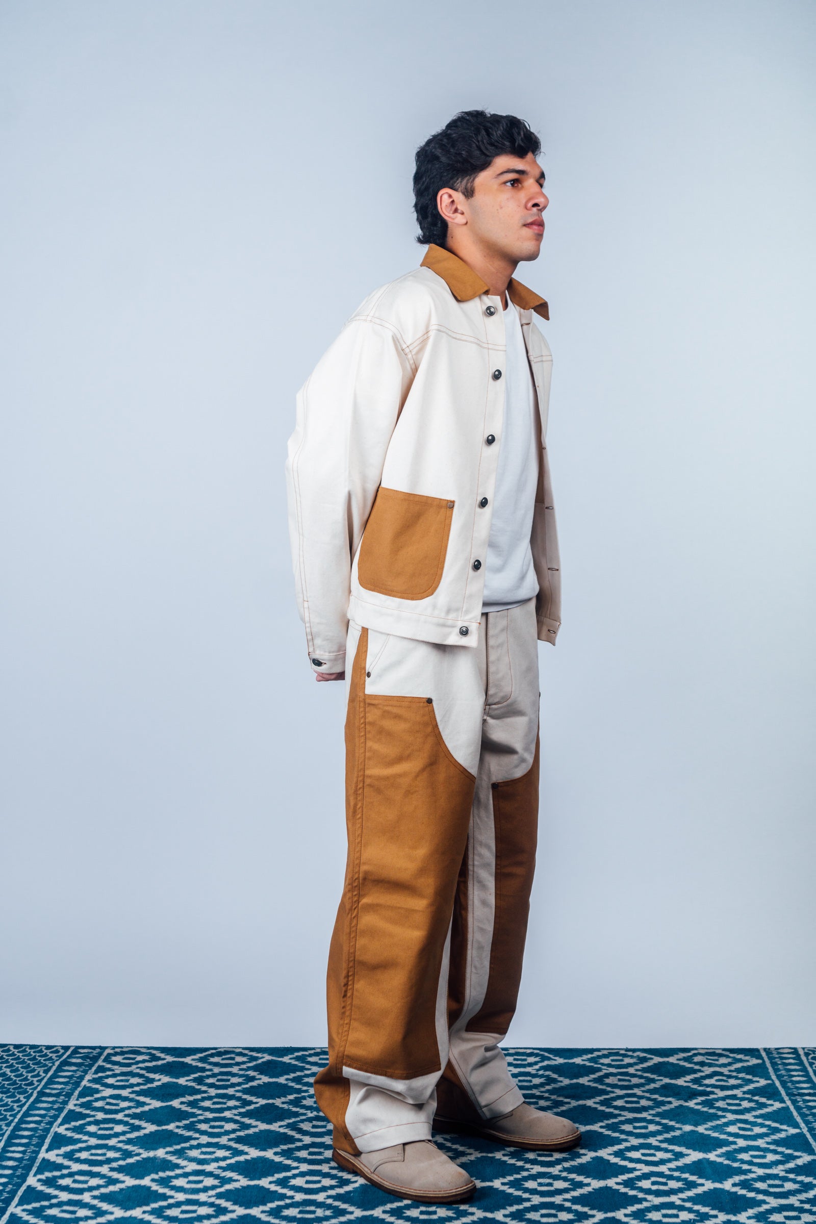 Double Knee Work Pants 'Raw Dearborn'