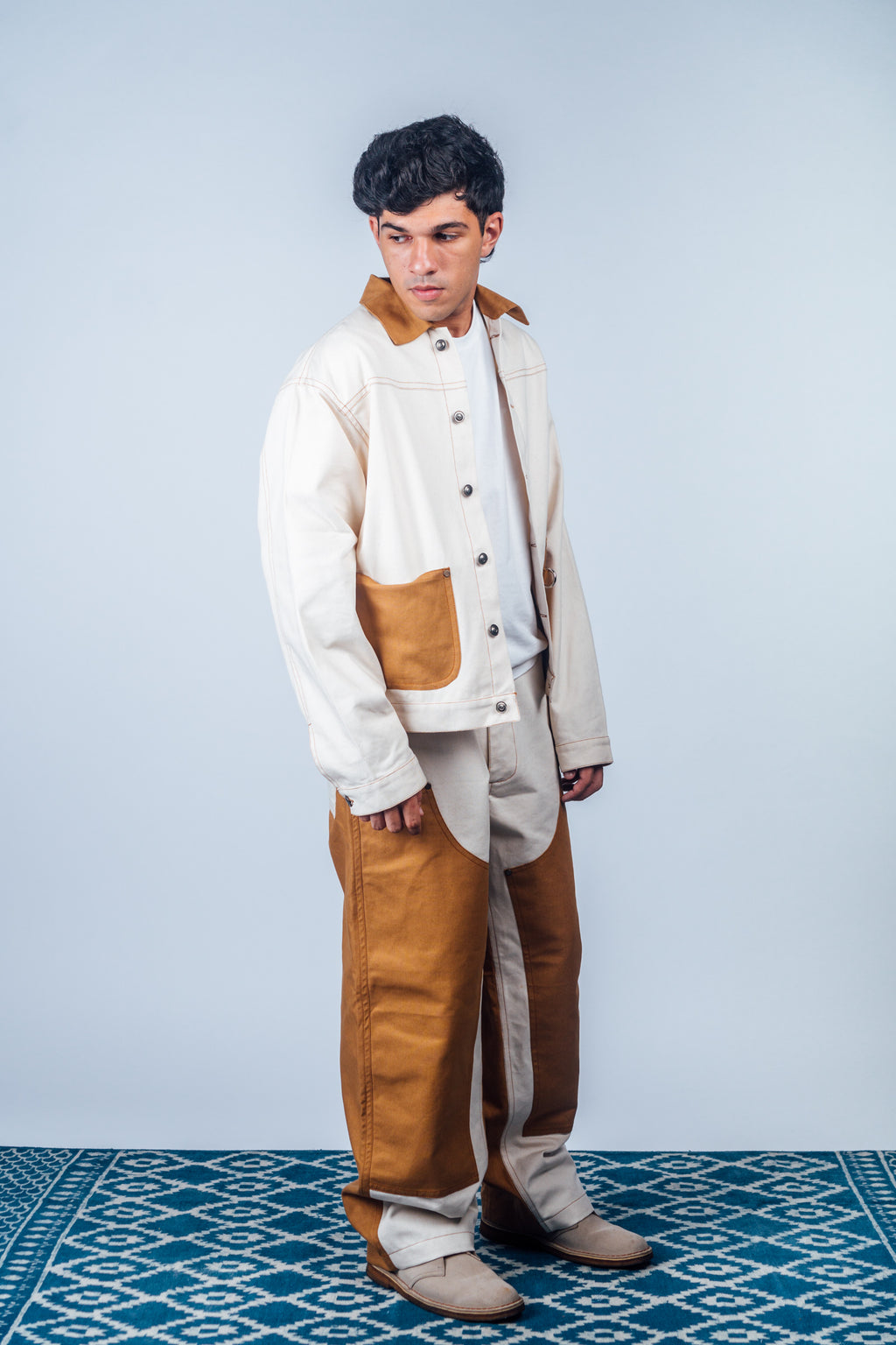 Double Knee Work Pants 'Raw Dearborn'