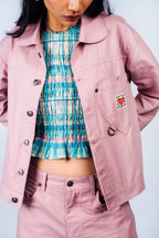 Kokoro Work Jacket 'Pink Canvas'
