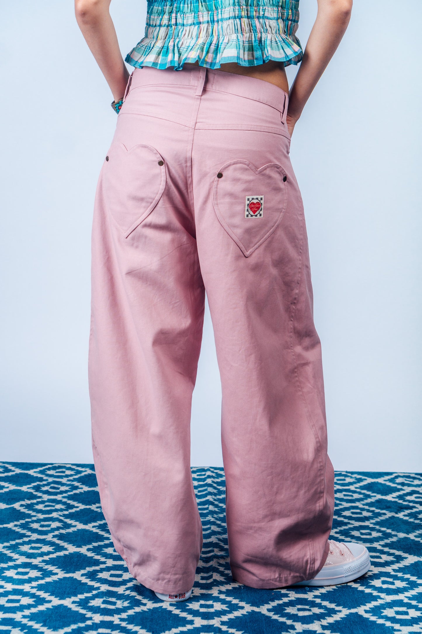 Horseshoe Pants 'Dust Pink Canvas'